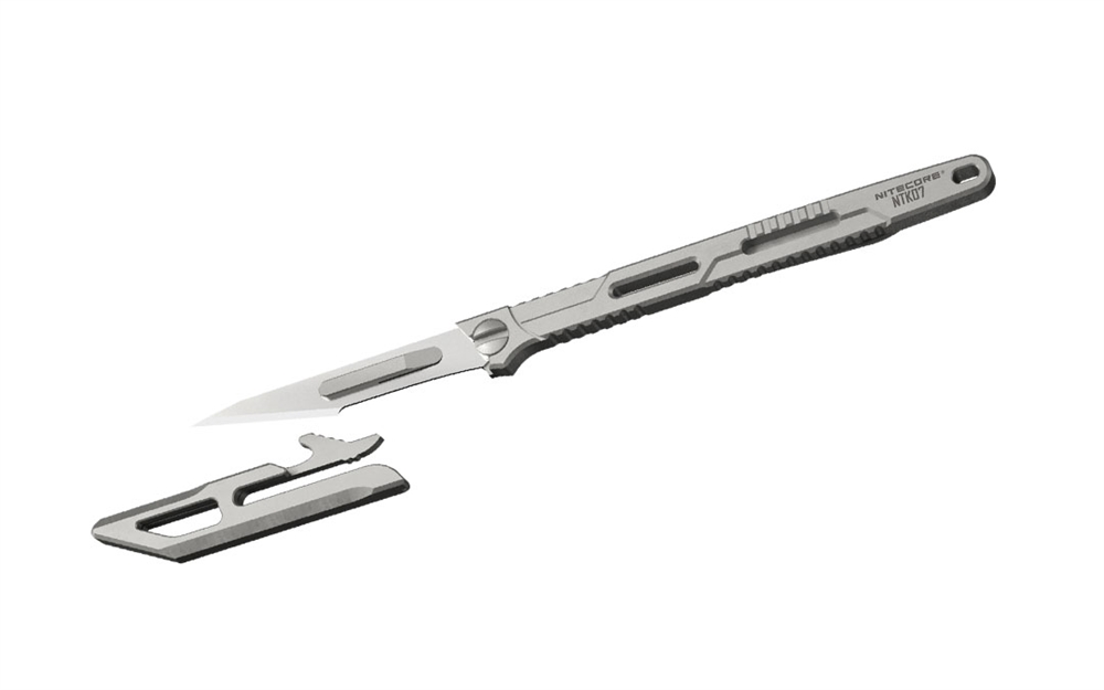 Accessories NITECORE NTK07 Titanium EDC Knife With Replaceable Blades