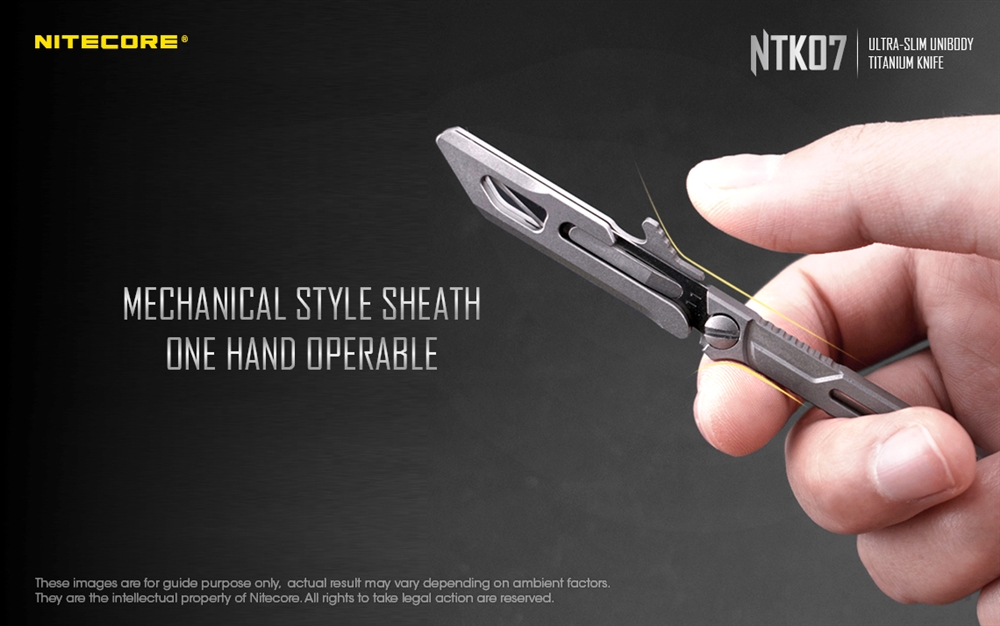Accessories NITECORE NTK07 Titanium EDC Knife With Replaceable Blades - Image 4