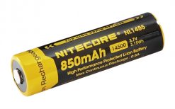 Batteries & Chargers NITECORE 850mAh NL1485 14500 Li-ion Rechargeable Battery