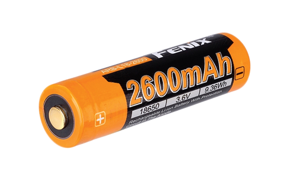 Batteries And Chargers Fenix 2600mAh 18650 Rechargeable Battery