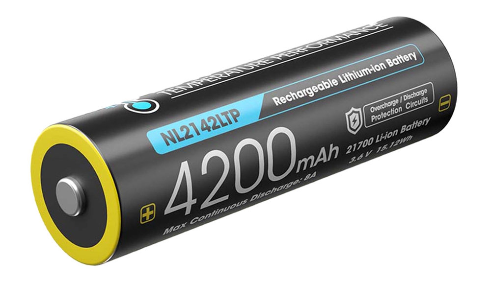 Batteries & Chargers NITECORE NL2142LTP Cold Weather 21700 Battery