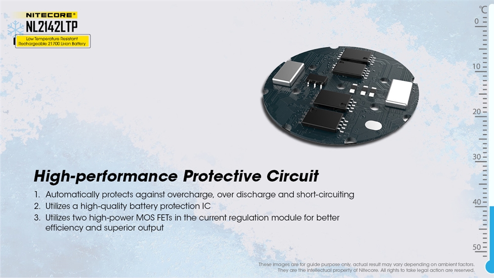 Batteries & Chargers NITECORE NL2142LTP Cold Weather 21700 Battery - Image 6