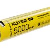 Batteries & Chargers NITECORE NL2150R 5000mAh USB-C Rechargeable 21700 Battery
