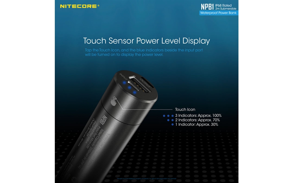 Power Banks NITECORE NPB1 5000mAh Waterproof Power Bank - Image 6