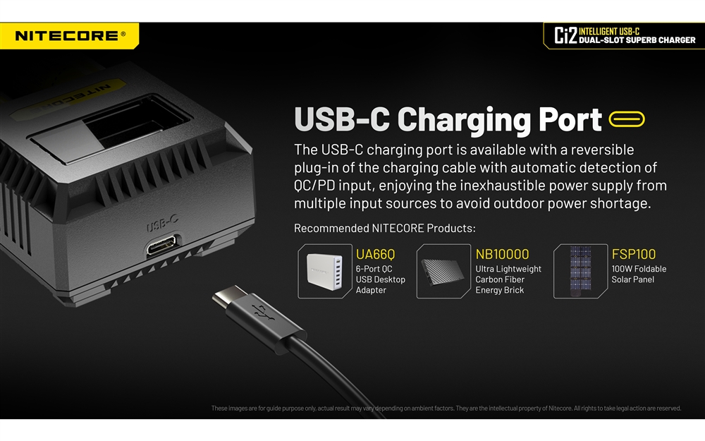 Battery Chargers Nitecore Ci2 Dual Slot Universal Battery Charger - Image 4