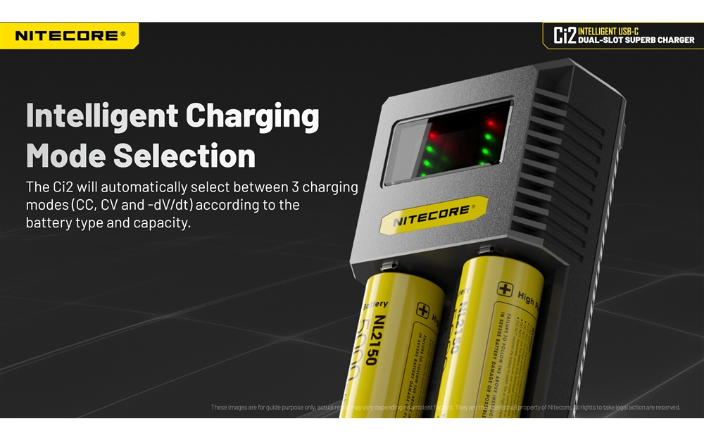 Battery Chargers Nitecore Ci2 Dual Slot Universal Battery Charger - Image 5