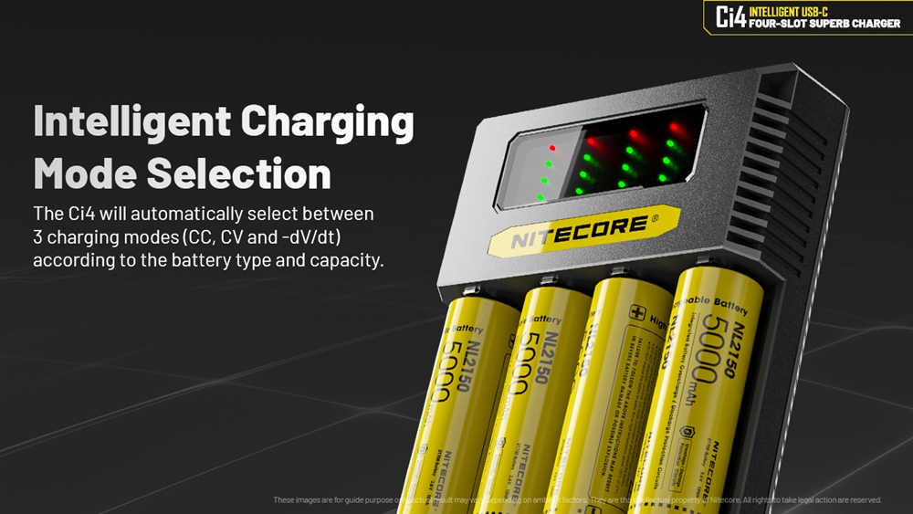 Battery Chargers Nitecore Ci4 Four Slot Universal Battery Charger - Image 5