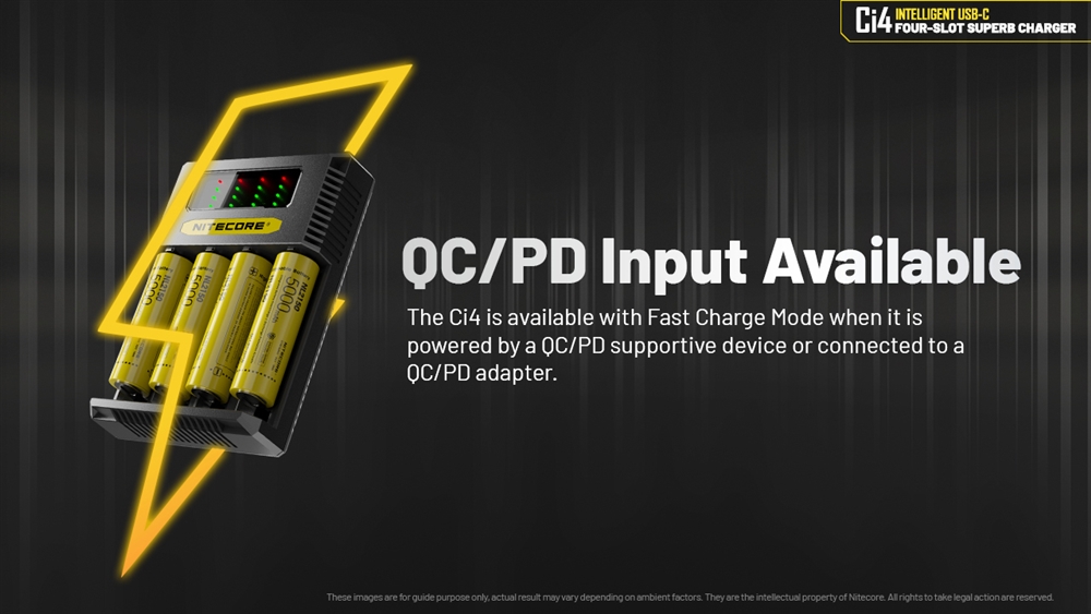 Battery Chargers Nitecore Ci4 Four Slot Universal Battery Charger - Image 6