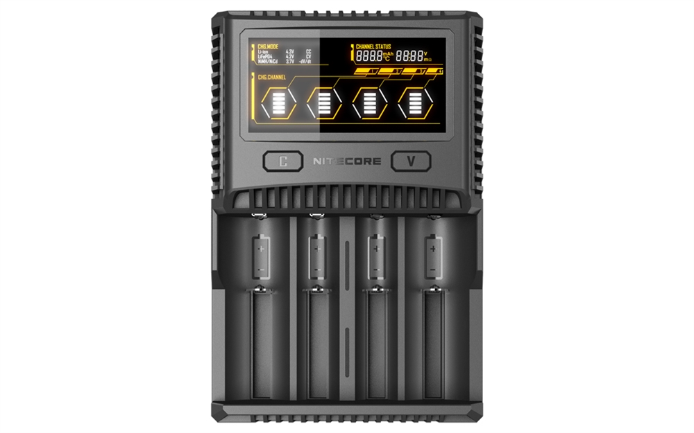 Batteries & Chargers NITECORE SC4 Superb Charger 4-Slot Fast Battery Charger