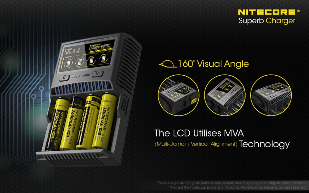 Batteries & Chargers NITECORE SC4 Superb Charger 4-Slot Fast Battery Charger - Image 4