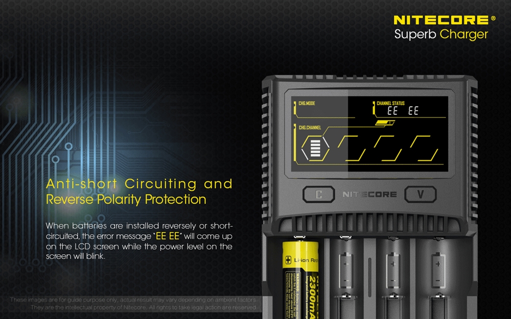 Batteries & Chargers NITECORE SC4 Superb Charger 4-Slot Fast Battery Charger - Image 5