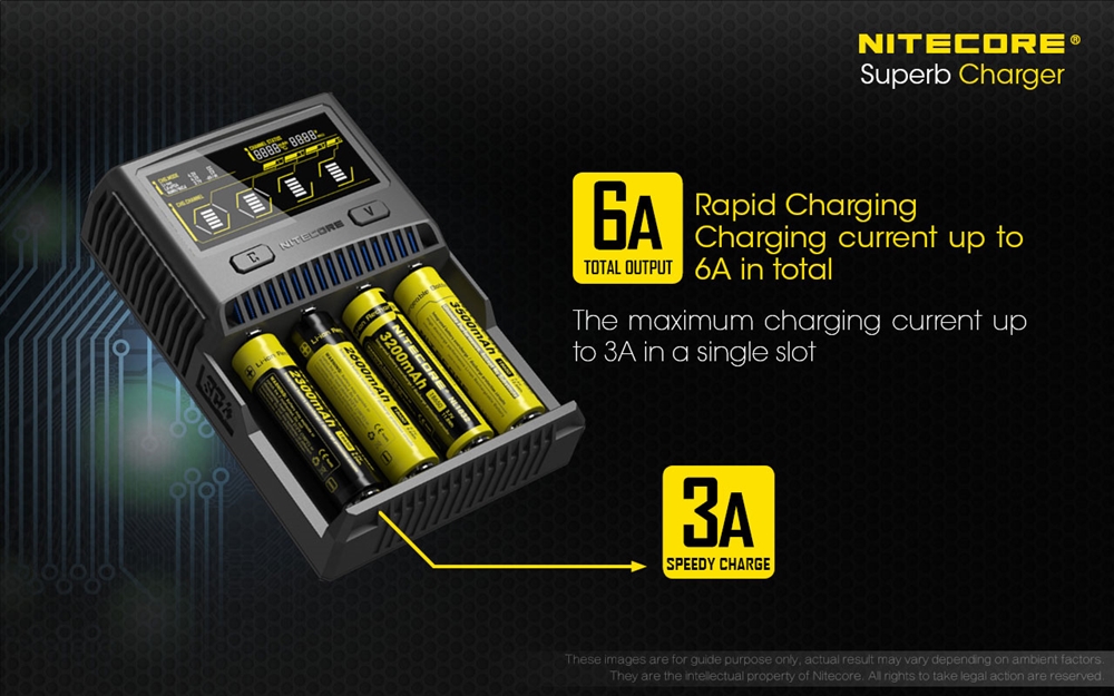Batteries & Chargers NITECORE SC4 Superb Charger 4-Slot Fast Battery Charger - Image 6