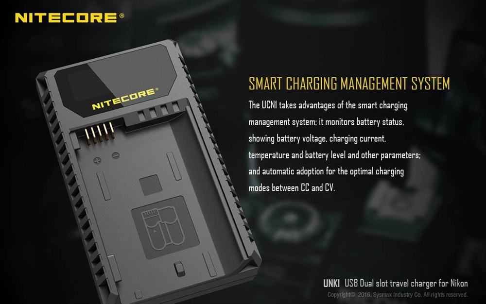 Camera Accessories NITECORE UNK1 - 2 Port USB Nikon Battery Travel Charger - Image 6
