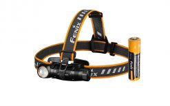 Headlamps Fenix HM61R L-Shape Rechargeable Headlamp, White & Red