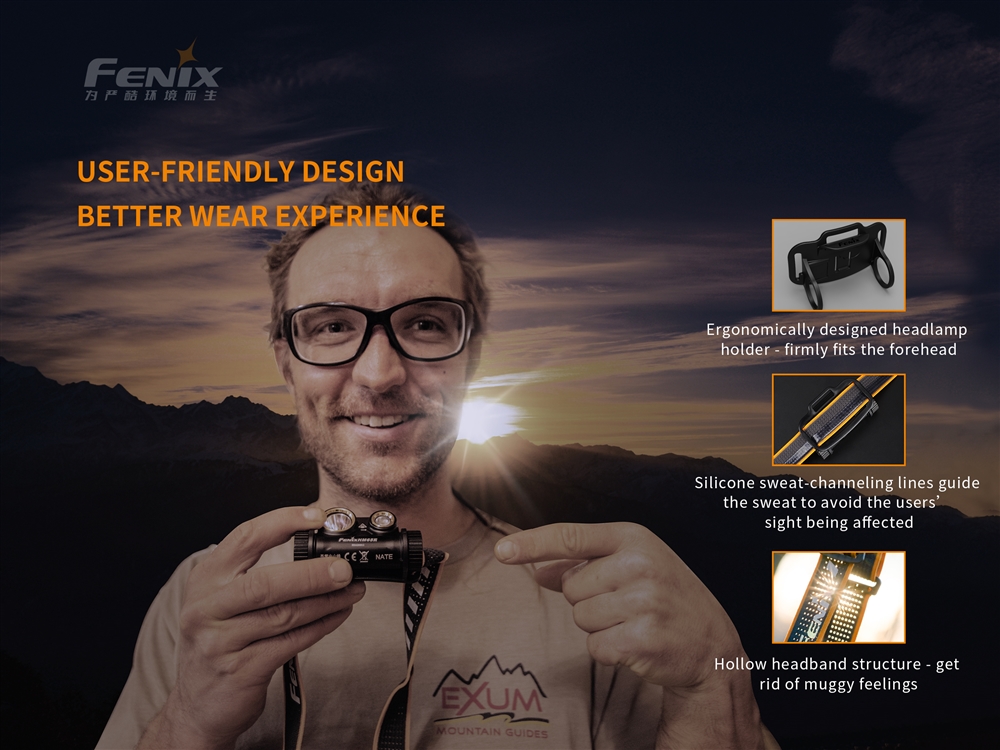Headlamps Fenix HM65R 1400 Lumen USB-C Rechargeable Dual Beam Headlamp - Image 4