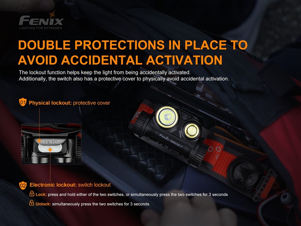 Headlamps Fenix HM65R-T 1500 Lumen Rechargeable Trail Running Headlamp - Image 6