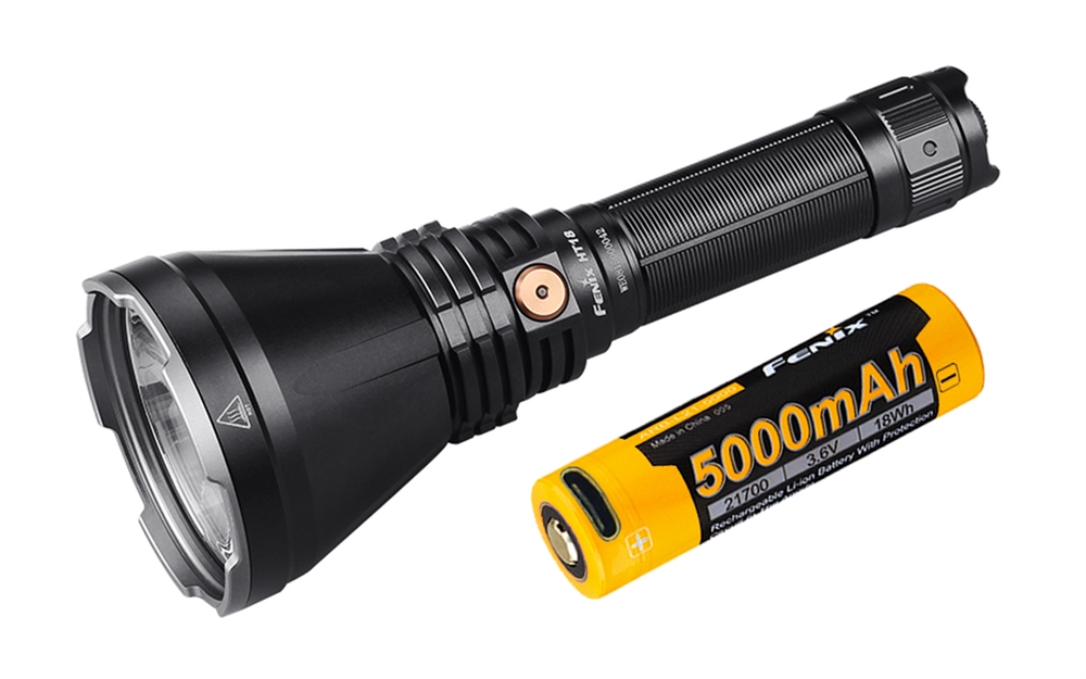 Long Throw Ultra Bright Fenix HT18 1500 Lumen Long Range Rechargeable Hunting Light