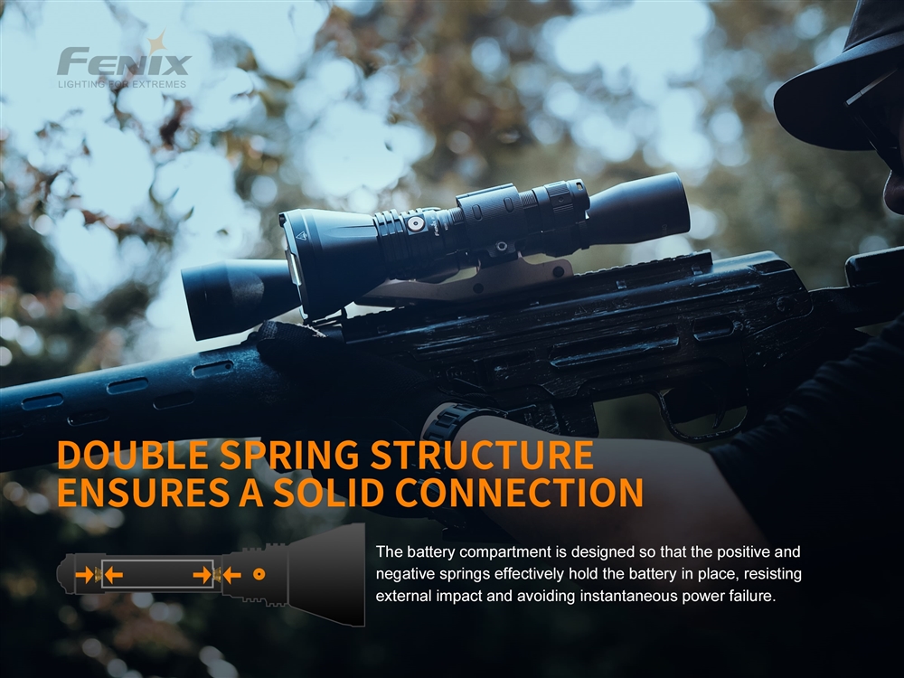 Long Throw Ultra Bright Fenix HT18 1500 Lumen Long Range Rechargeable Hunting Light - Image 6