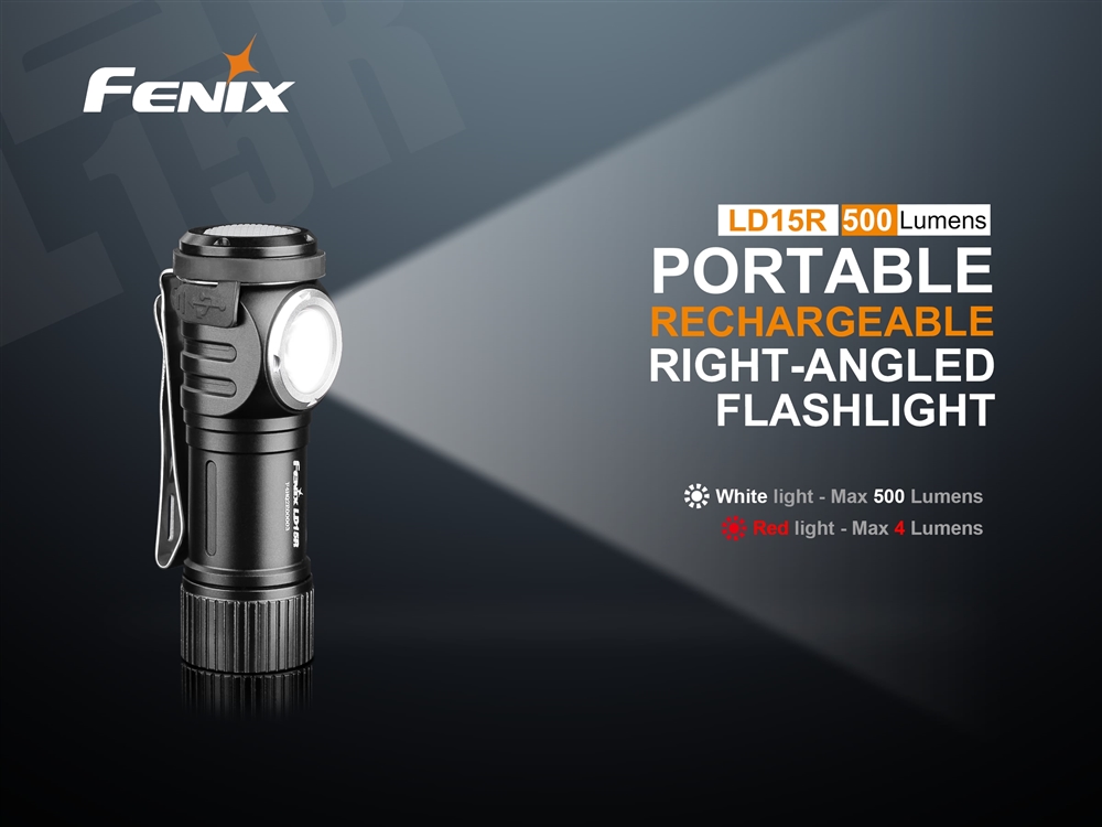 EDC Flashlights Fenix LD15R Right Angle 500 Lumen LED Flashlight - Image 2