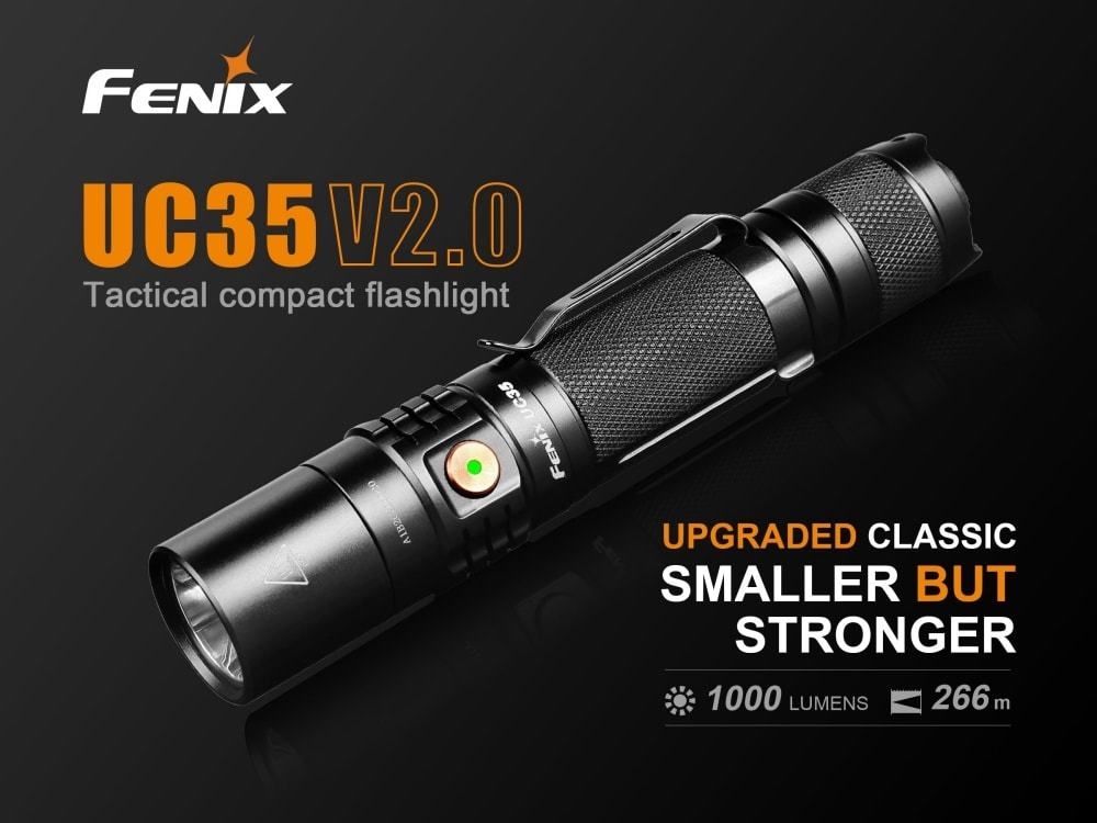 EDC Flashlights Fenix UC35 V2.0 1000 Lumen Rechargeable Tactical Flashlight - Image 2