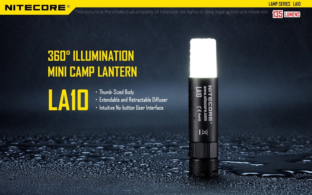 Lanterns NITECORE LA10 135 Lumen Camping Lantern LED Flashlight - Image 2