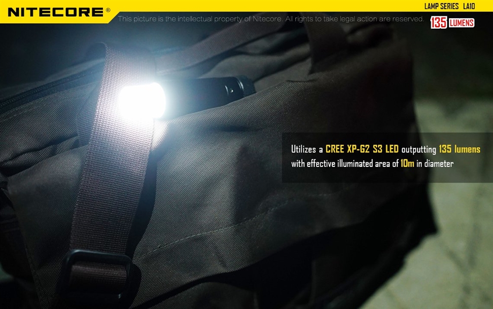 Lanterns NITECORE LA10 135 Lumen Camping Lantern LED Flashlight - Image 4