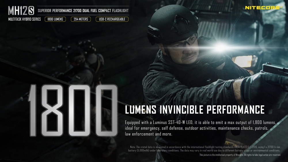 Rechargeable Flashlights NITECORE MH12S Rechargeable Flashlight And TIKI Light - Image 2