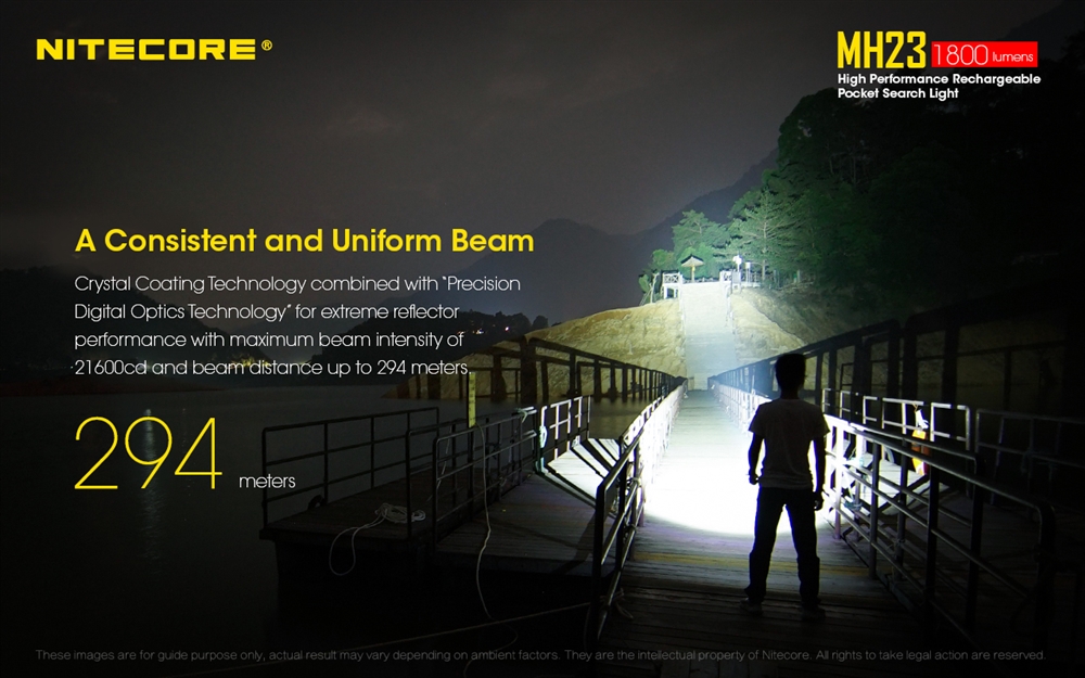 Rechargeable Flashlights NITECORE MH23 1800 Lumen USB Rechargeable Mini Flashlight - Image 3