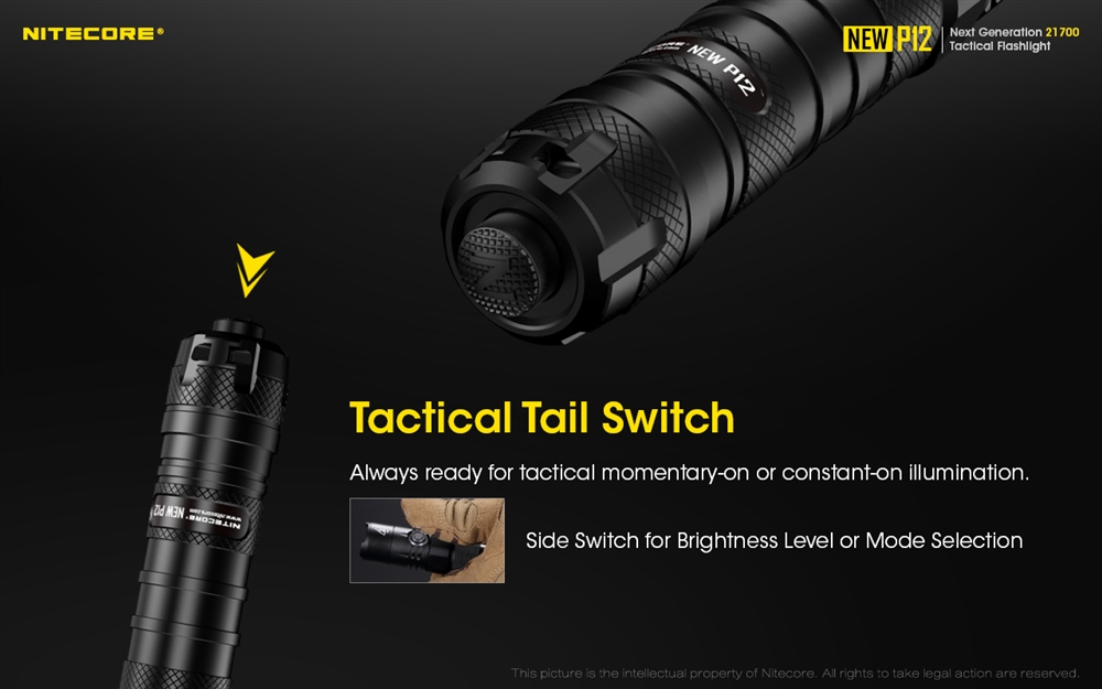 Tactical Flashlights NITECORE NEW P12 1200 Lumen Tactical Flashlight - Image 6