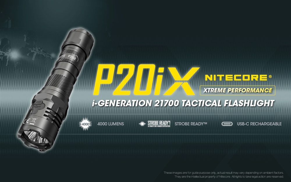 Tactical Flashlights NITECORE P20iX 4000 Lumen USB-C Rechargeable Flashlight - Image 2