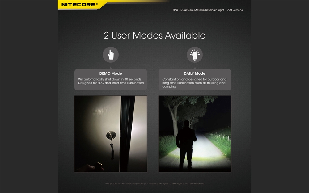 Keychain Lights Nitecore TIP SE 700 Lumen Rechargeable Keychain Flashlight - Image 5