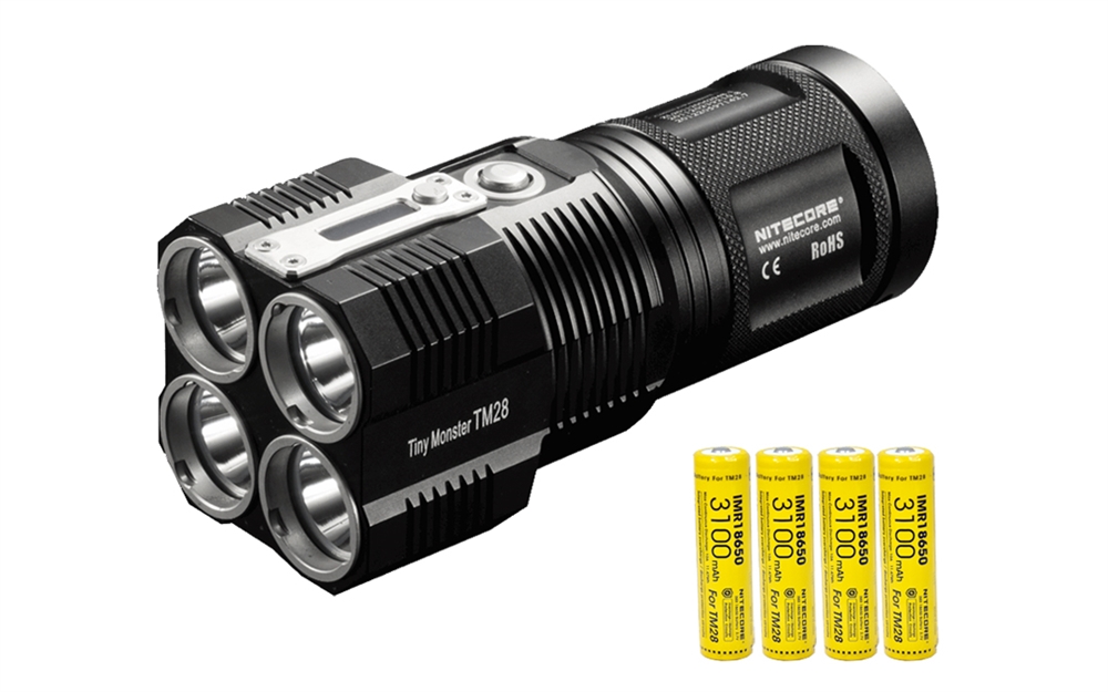 Ultra Bright Flashlights NITECORE TM28 6000 Lumen Rechargeable LED Flashlight