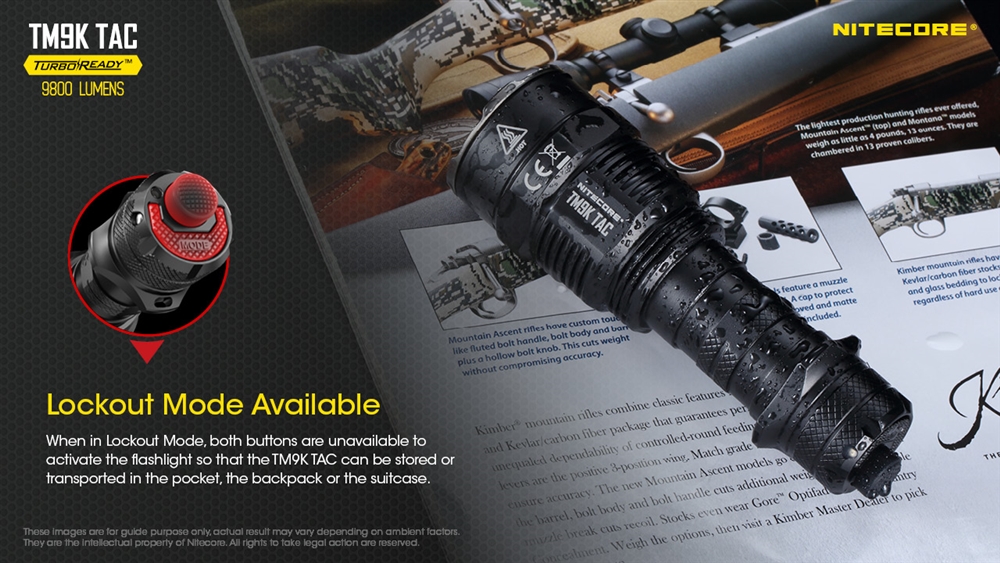 Ultra Bright Flashlights NITECORE TM9K TAC 9800 Lumen Rechargeable Flashlight - Image 6