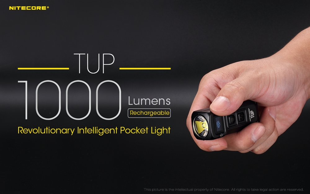 Keychain Lights NITECORE TUP 1000 Lumen Rechargeable EDC Keychain Flashlight - Image 2