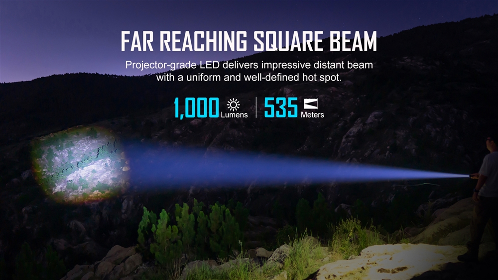 Rechargeable Flashlights Olight Archer Rechargeable Long Throw Flashlight - Image 2