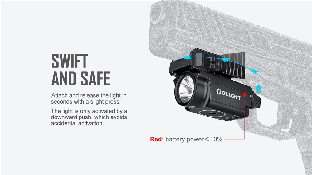 PL, Baldr And Odin Series Olight Baldr Mini 600 Lumen Flashlight With Green Laser - Image 5