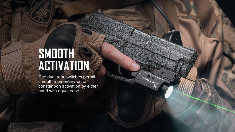 PL, Baldr And Odin Series Olight Baldr Mini 600 Lumen Flashlight With Green Laser - Image 6