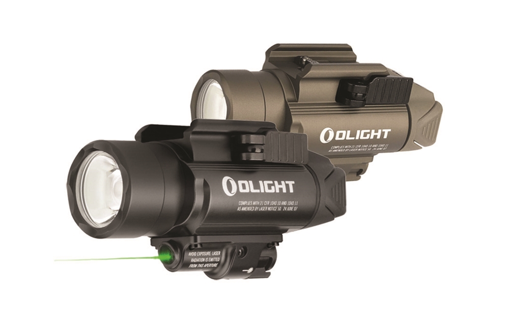 PL, Baldr And Odin Series Olight Baldr Pro 1350 Lumen Flashlight Green Beam Combo