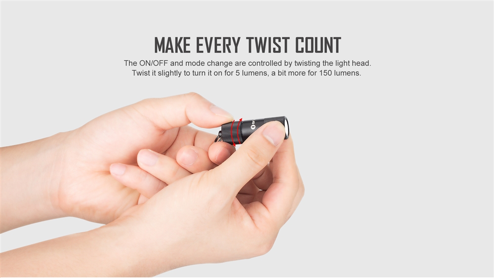 Keychain Lights Olight I1R 2 EOS 150 Lumen Rechargeable Keychain Flashlight - Image 6