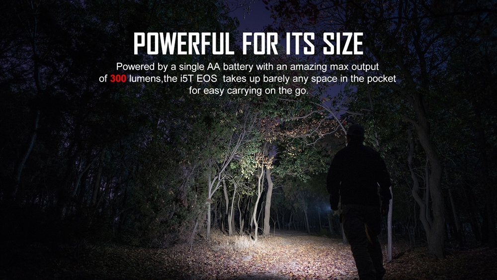 EDC Flashlights Olight I5T EOS 300 Lumen Compact 1x AA EDC Flashlight - Image 2