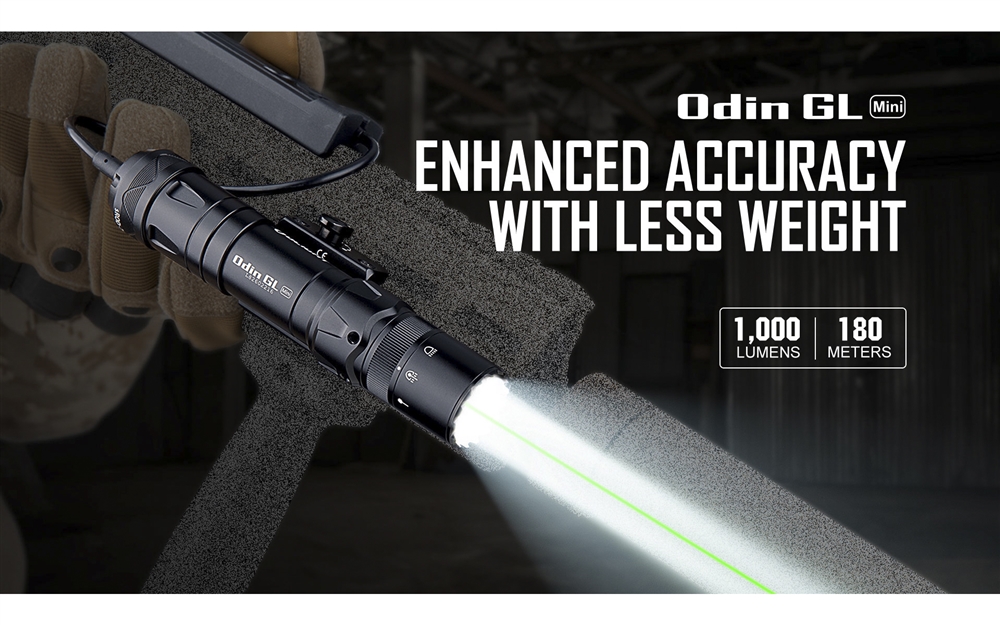 PL, Baldr And Odin Series Olight Odin GL Mini Rail Mount Flashlight Green Beam Combo - Image 2