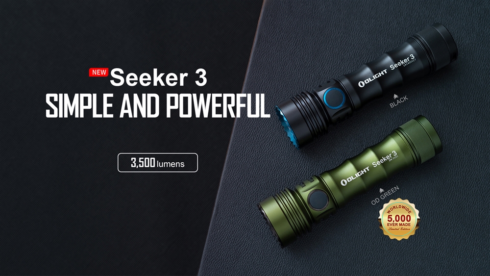 Rechargeable Flashlights Olight Seeker 3 3500 Lumen Rechargeable LED Flashlight - Image 2
