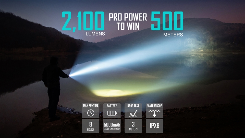 Tactical Flashlights Olight Warrior X Pro 2100 Lumen Tactical Flashlight - Image 3