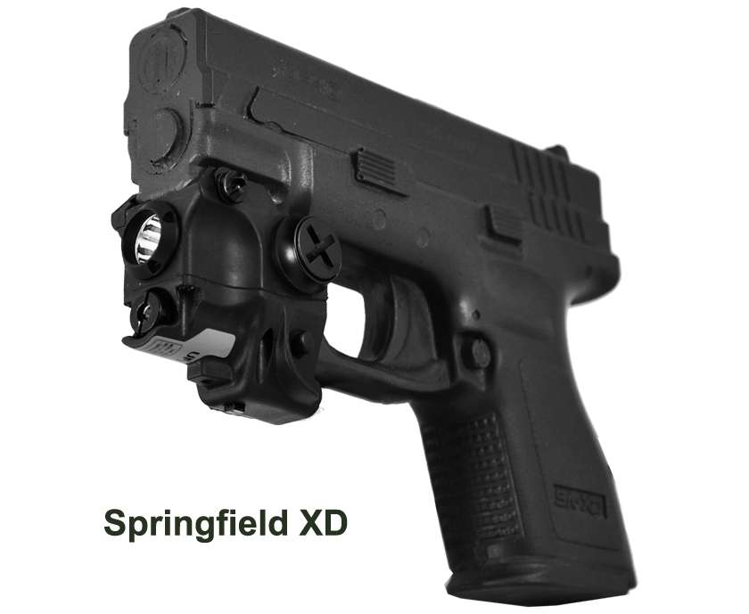 Laser Sights Lasertac Rechargeable Subcompact Green Laser Light Combo - Image 2