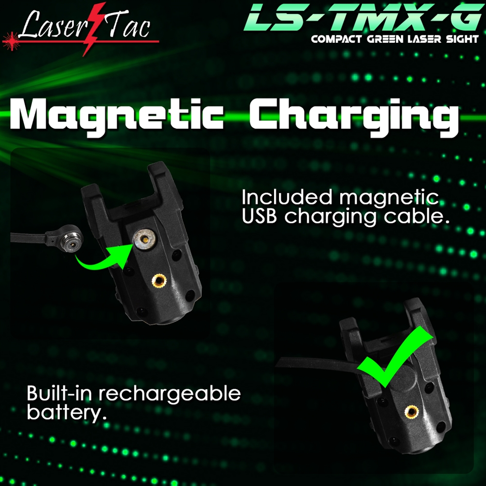LaserTac TMX-G Low Profile Rechargeable Green Laser Sight - Image 5
