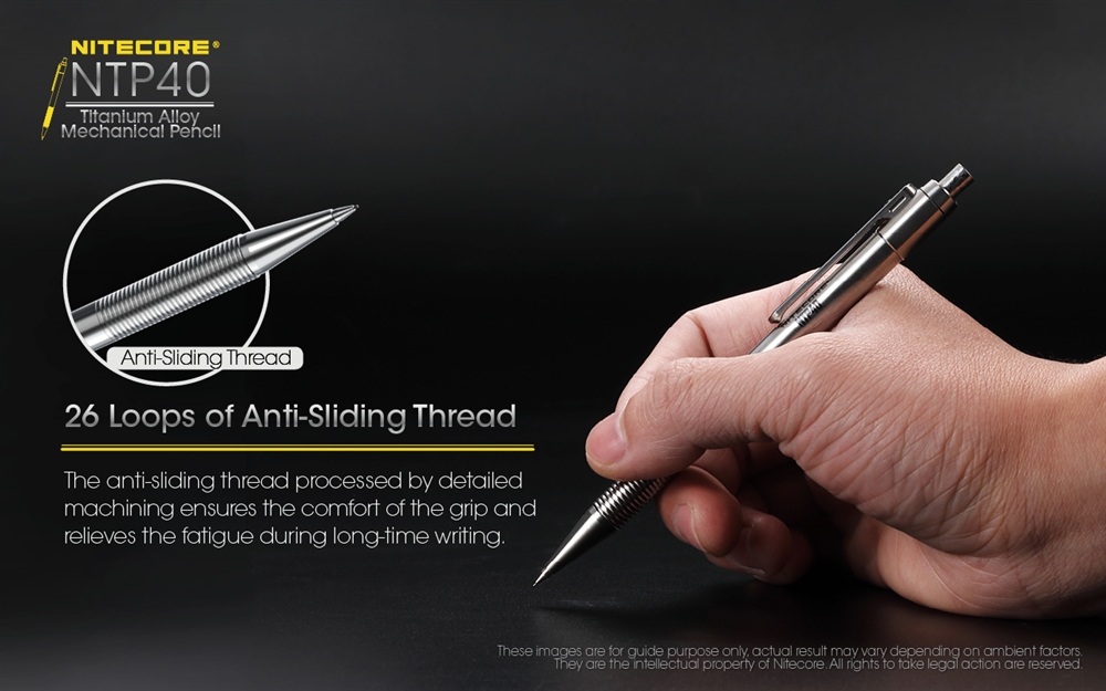 EDC Flashlights NITECORE NTP40 Titanium Alloy Mechanical Pencil - Image 4